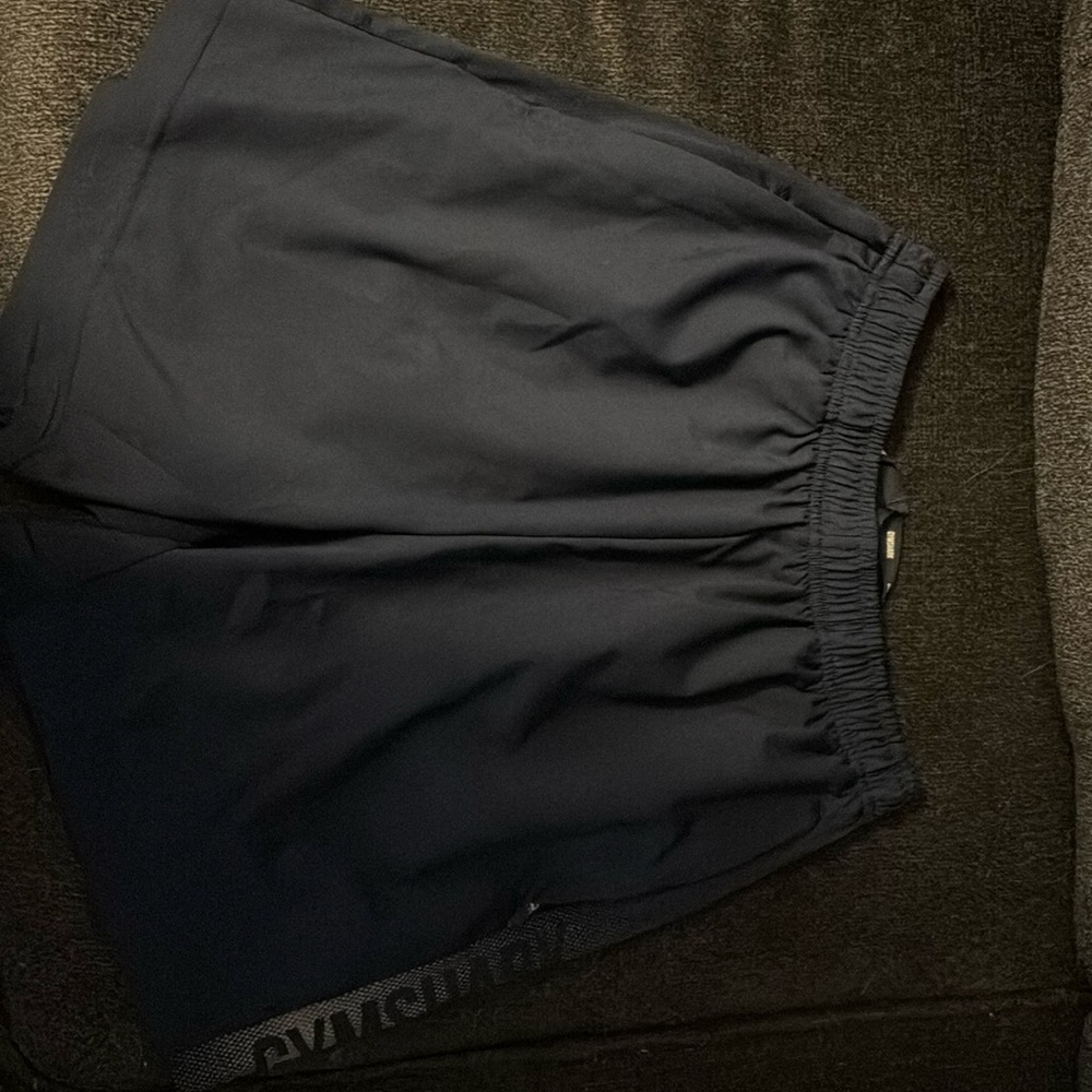 Men’s navy gym shark shorts